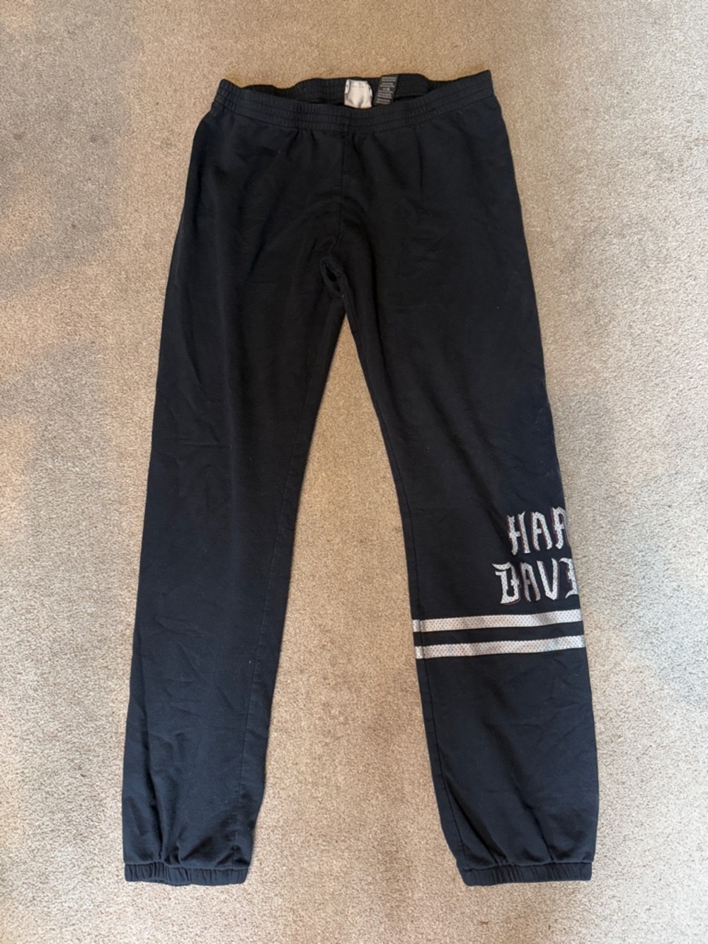 Harley Davidson Black Sweatpants Size M - Picture 2 of 5